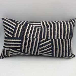 Callisto Home Beaded & Hide Accent Pillow